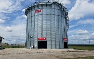 Enhancing Grain Storage: Chief Agri Unveils State-of-the-Art Bin at Farm Progress!