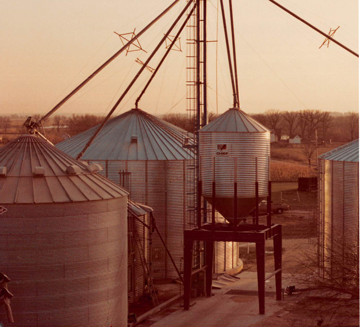 Janesville Feed and Grain Chief Agri A Chief Agri grain storage system for Janesville Feed and Grain.
