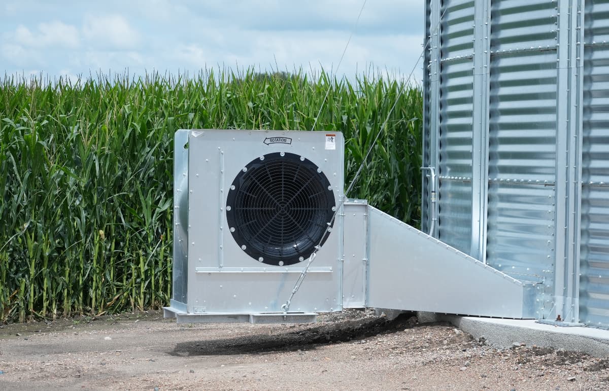 Caldwell fan 1 grain aeration A customized grain aeration system preserves harvests and maximizes profits.