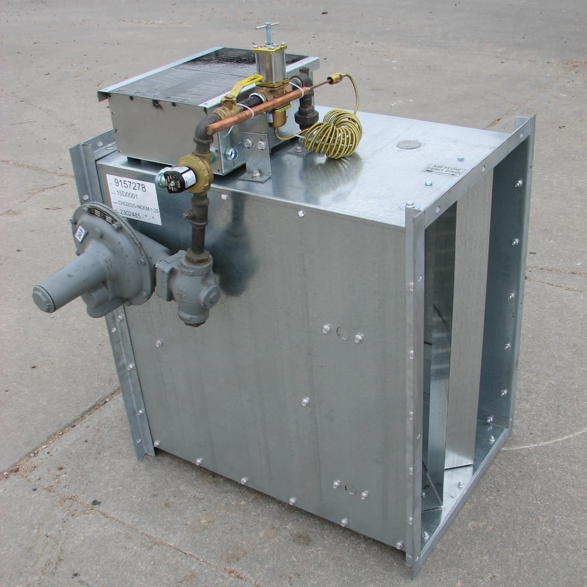 Alternate view of a Chief Agri grain heater.